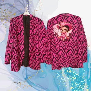Blazer curvy Betty Boop mangas rectas