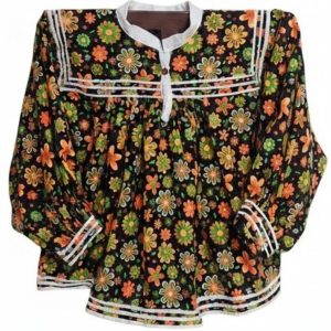 Blusa de Flores Naranja