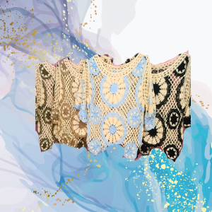 Blusa crochet colores