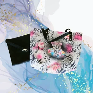 Bolso antelina Tigre gafas con clutch