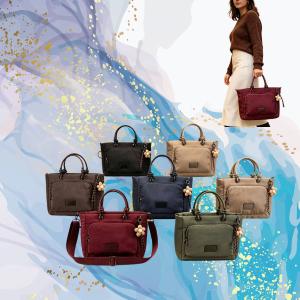 Bolso nylon charm flor