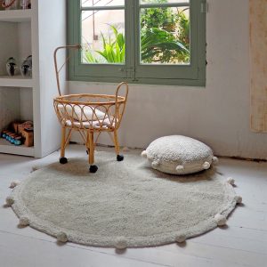Alfombra lavable Bubbly – Oliva