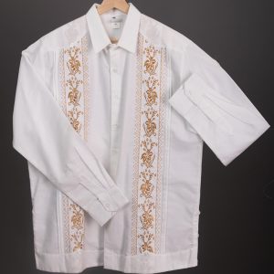 Guayabera Bordado Dorado