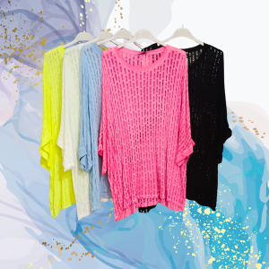 Camiseta camisola calada oversize