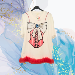 Camiseta corset tul