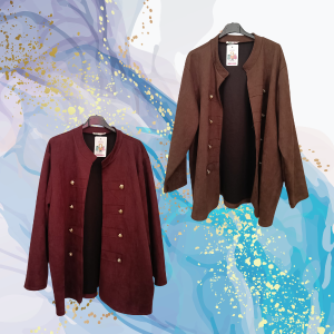 Chaqueta antelina curvy Napoléon