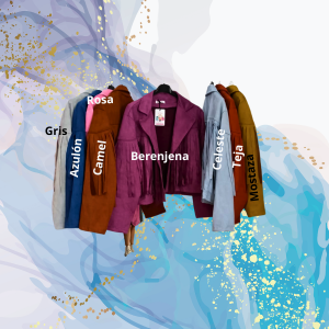 Chaqueta flecos antelina
