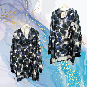 Chaqueta neopreno curvy plus FlyOut Acuarela Blu