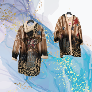 Chaquetón Rock Star paño con capucha