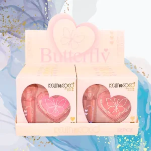 Combo gloss colorete Butterfly Kevin&Coco
