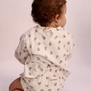 Culotte Fruncido Gasa Estampada Flores