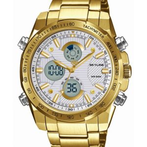 Reloj doble hora multifunción acero