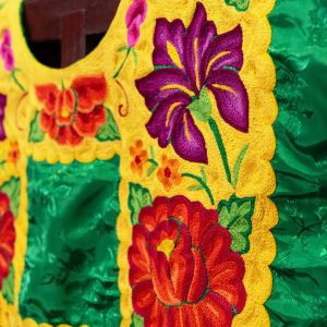 Huipil en Color Verde