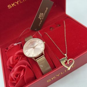 Conjunto Reloj/Pendientes/Collar