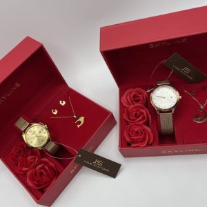 Conjunto Reloj+Pendientes+Collar