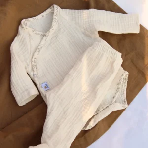 Conjunto Body Gasa Cruda + Polainas Gasa Cruda