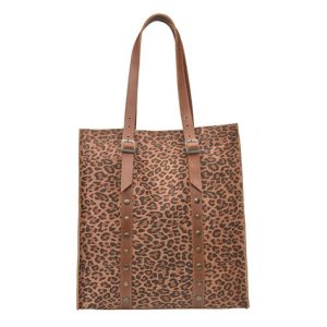 Bolsa Shopping Bag Miel Leopardo
