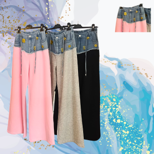 Pantalón jogger denim sudadera