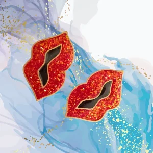 Pendientes Kiss Me Coral