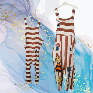 Peto curvy Snoopy rayas