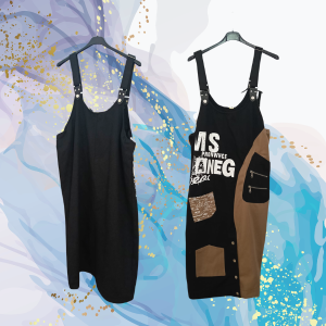 Peto vestido vaquero bolsillos FlyOut