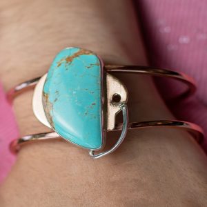 Brazalete Con Piedra Turquesa