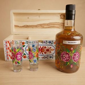 Caja Olinalá con Licor de Tlahuanca