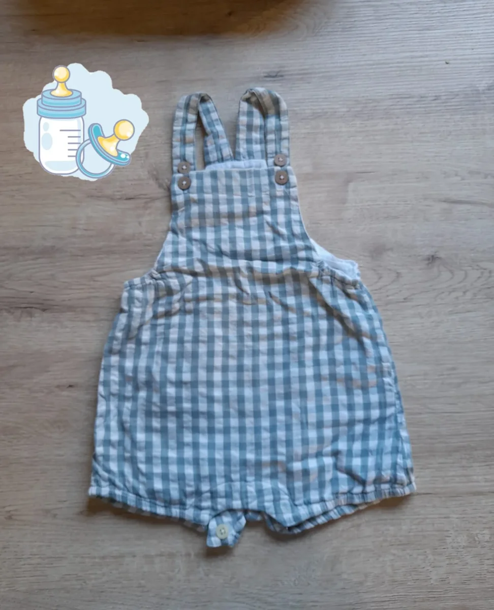 RANA BLANCA DE TELA Y CUADROS BEBE