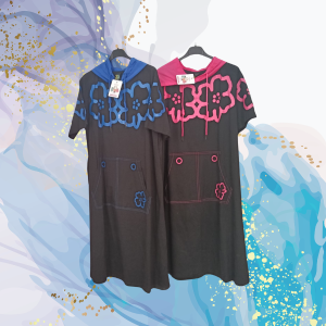 Vestido capucha contraste FlyOut
