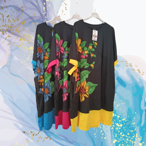 Vestido curvy plus flor lentejuelas FlyOut