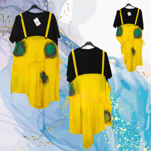 Vestido peto gabardina FlyOut