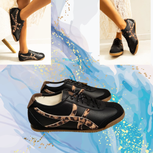 Zapatillas black animal print